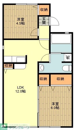 グランメール南田園の物件間取画像